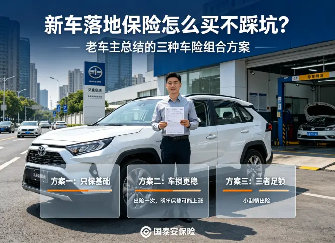 新车落地保险怎么买不踩坑?老车主总结的三种车险组合方案(图1) 新车落地保险怎么买不踩坑?老车主总结的三种车险组合方案(图1)